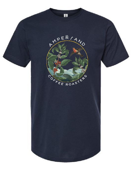 Coffee Farm Graphic T-Shirt – Birds & Nature Tee for Coffee Lovers